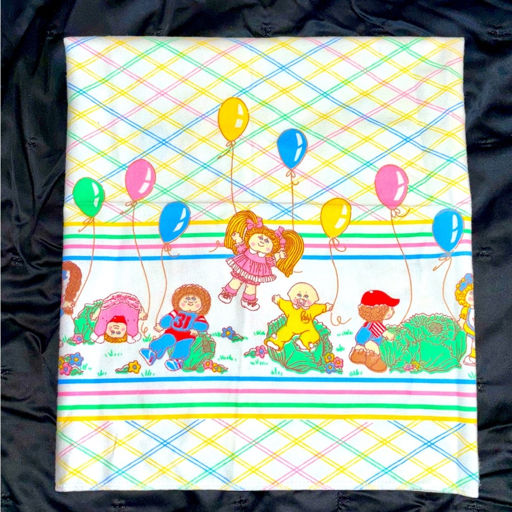 Vintage 80’s Cabbage Patch Kids receiving blanket nwot 30x40